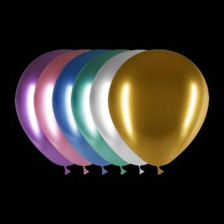 Zilveren ballonnen chrome 30cm kopen