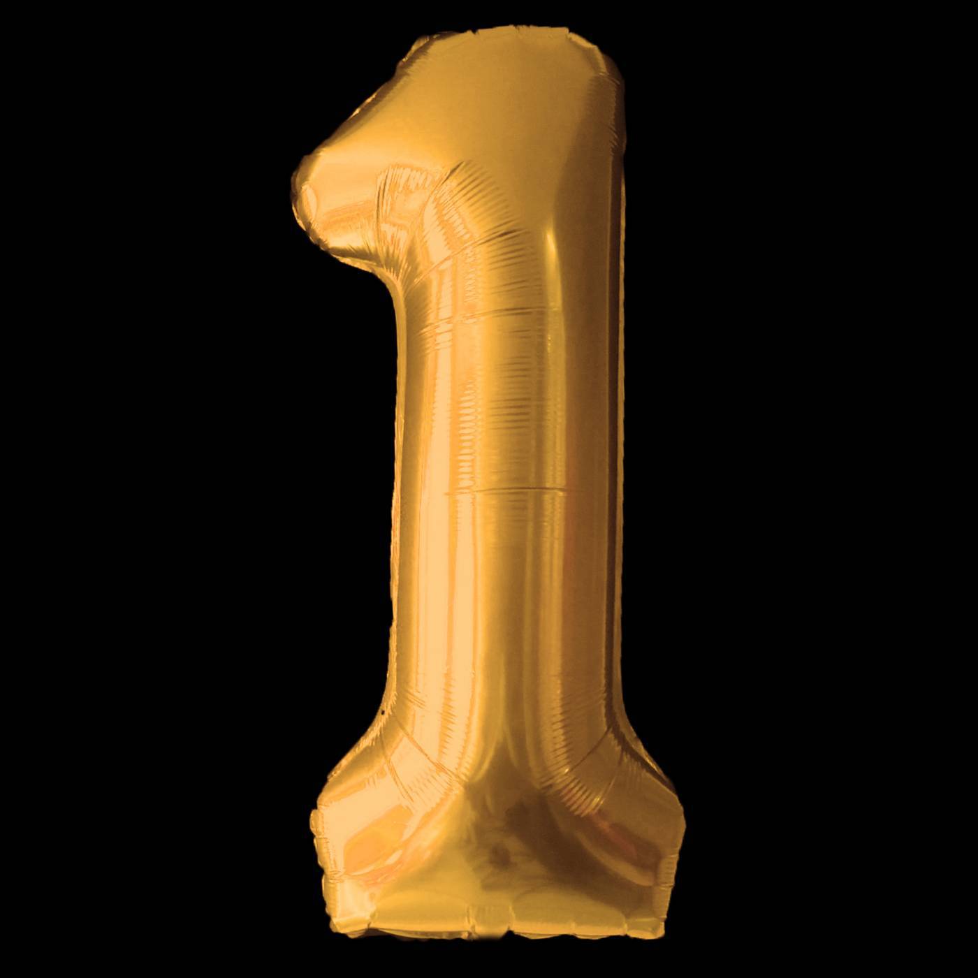 gouden folie cijferballon 1