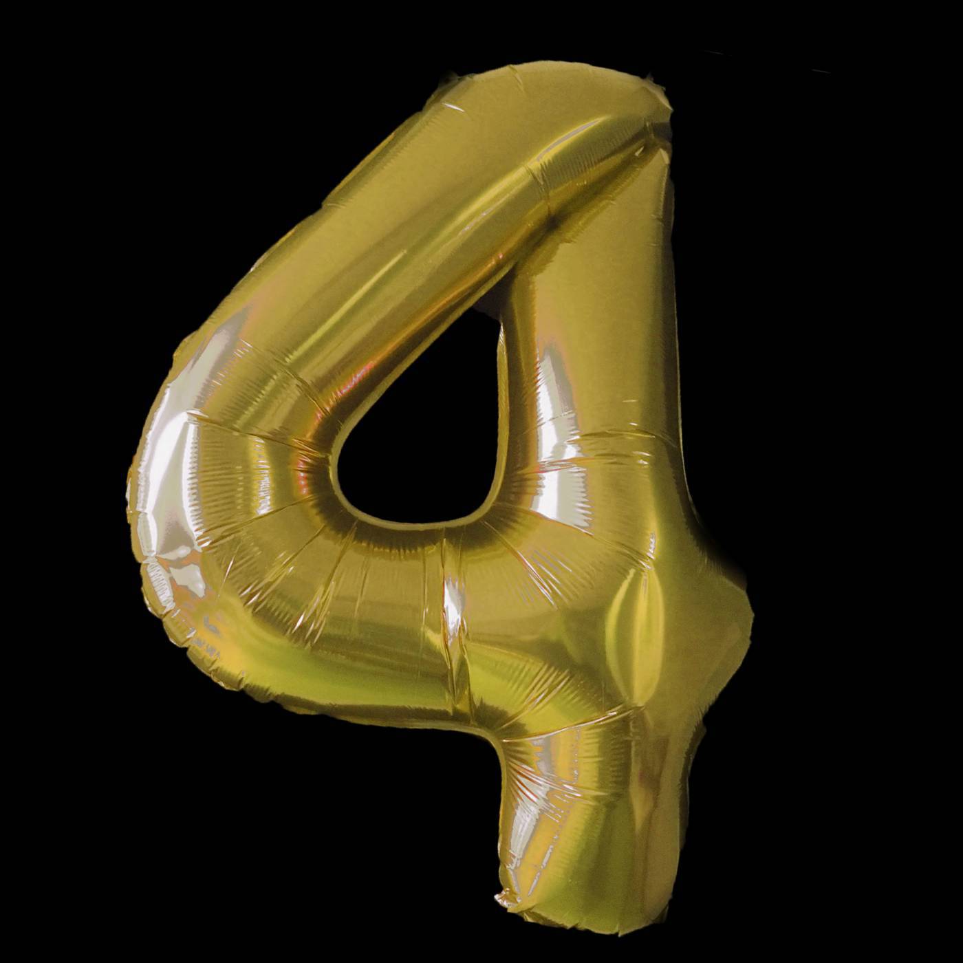 Gouden folie cijferballon 4