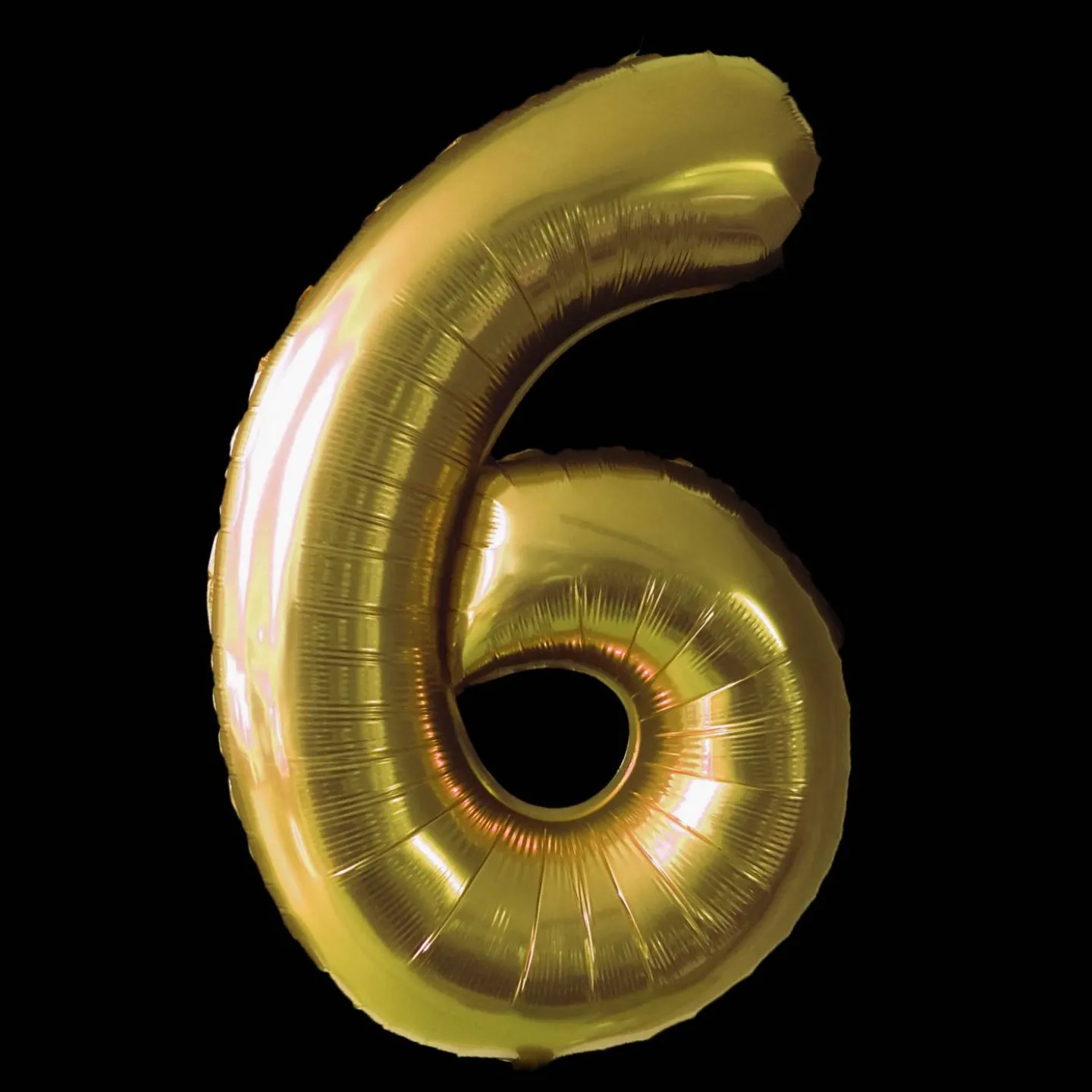 Gouden folie cijferballon 6.