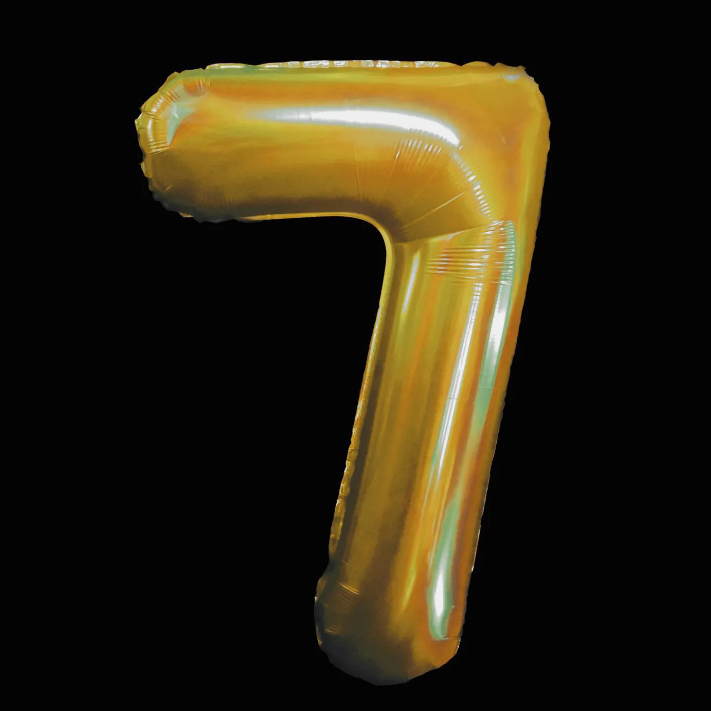Gouden folie cijferballon 7.