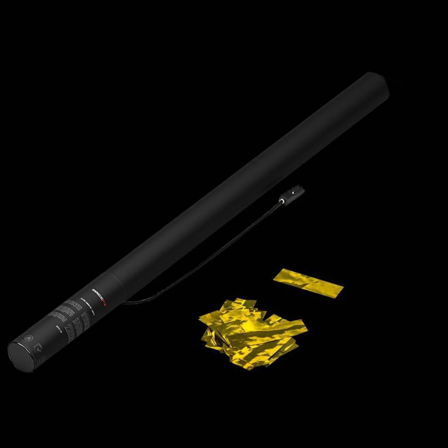 Gouden confetti kanon 80cm elektrisch.