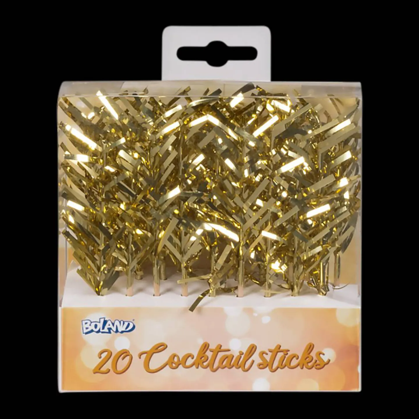 Cocktailprikkers goud.