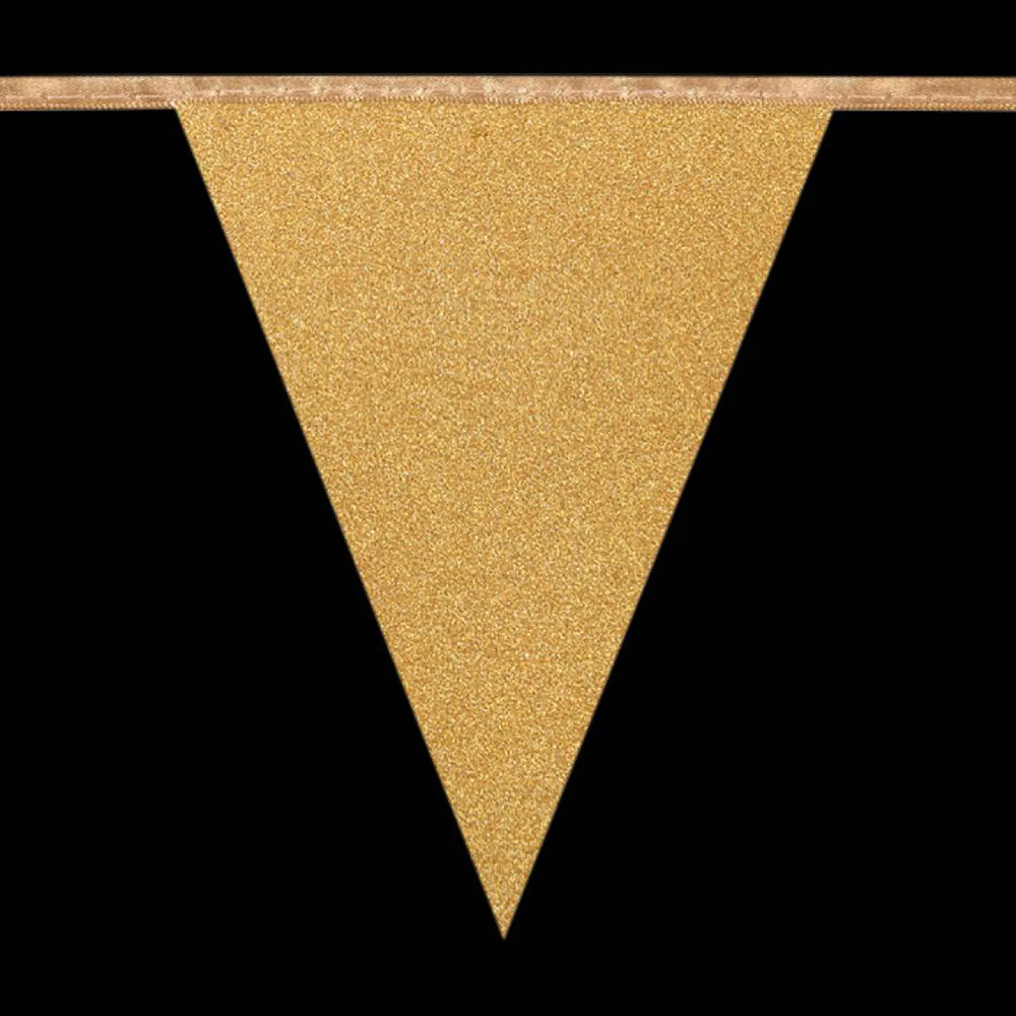 Gouden vlaggenlijn karton glitter.