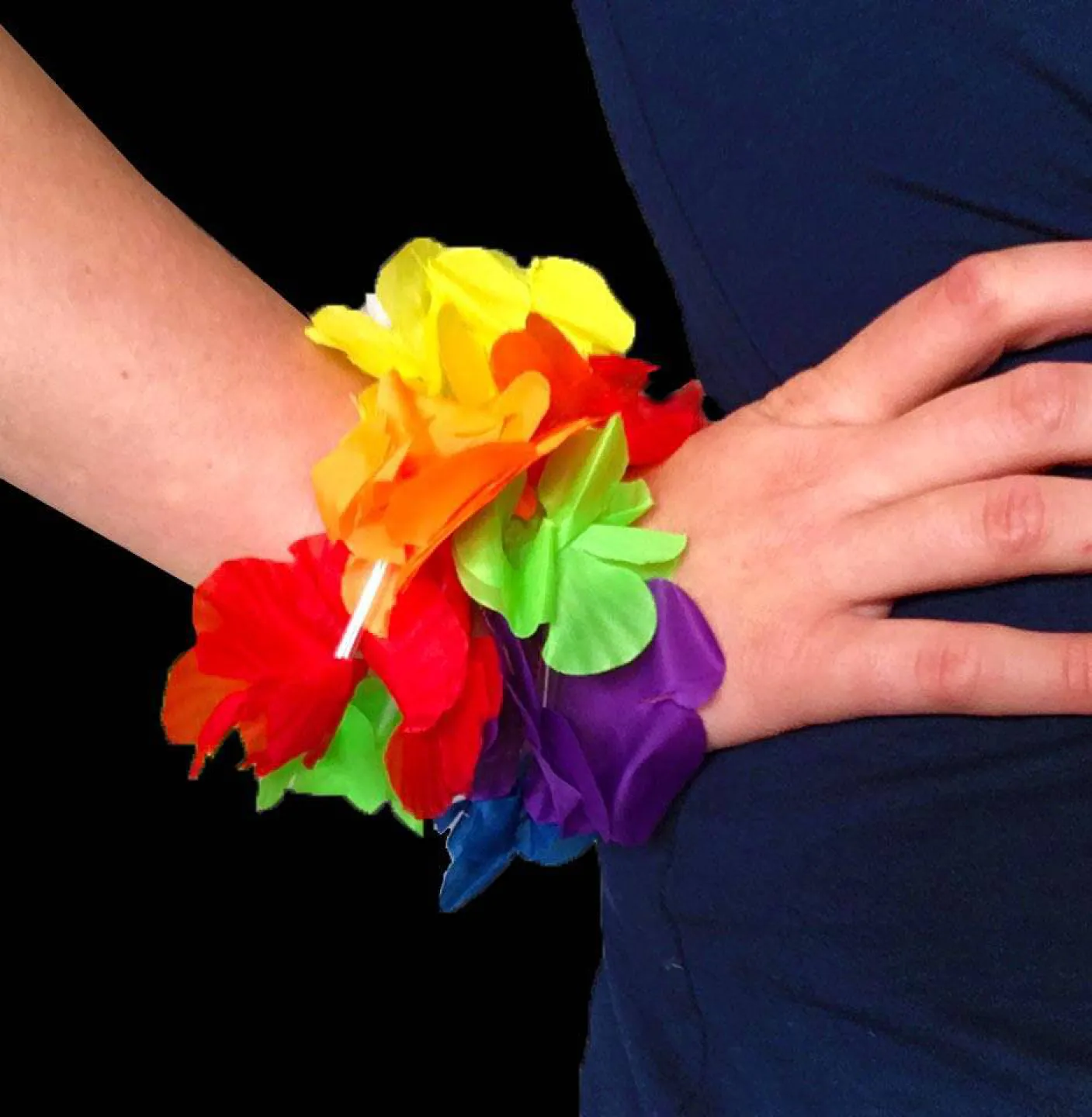 Hawaii armbandje regenboog versiering 2.