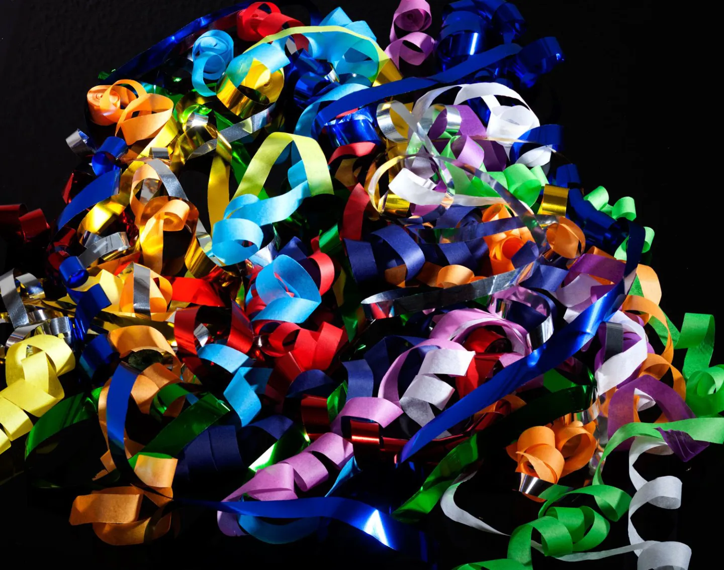 Streamers alle kleuren.