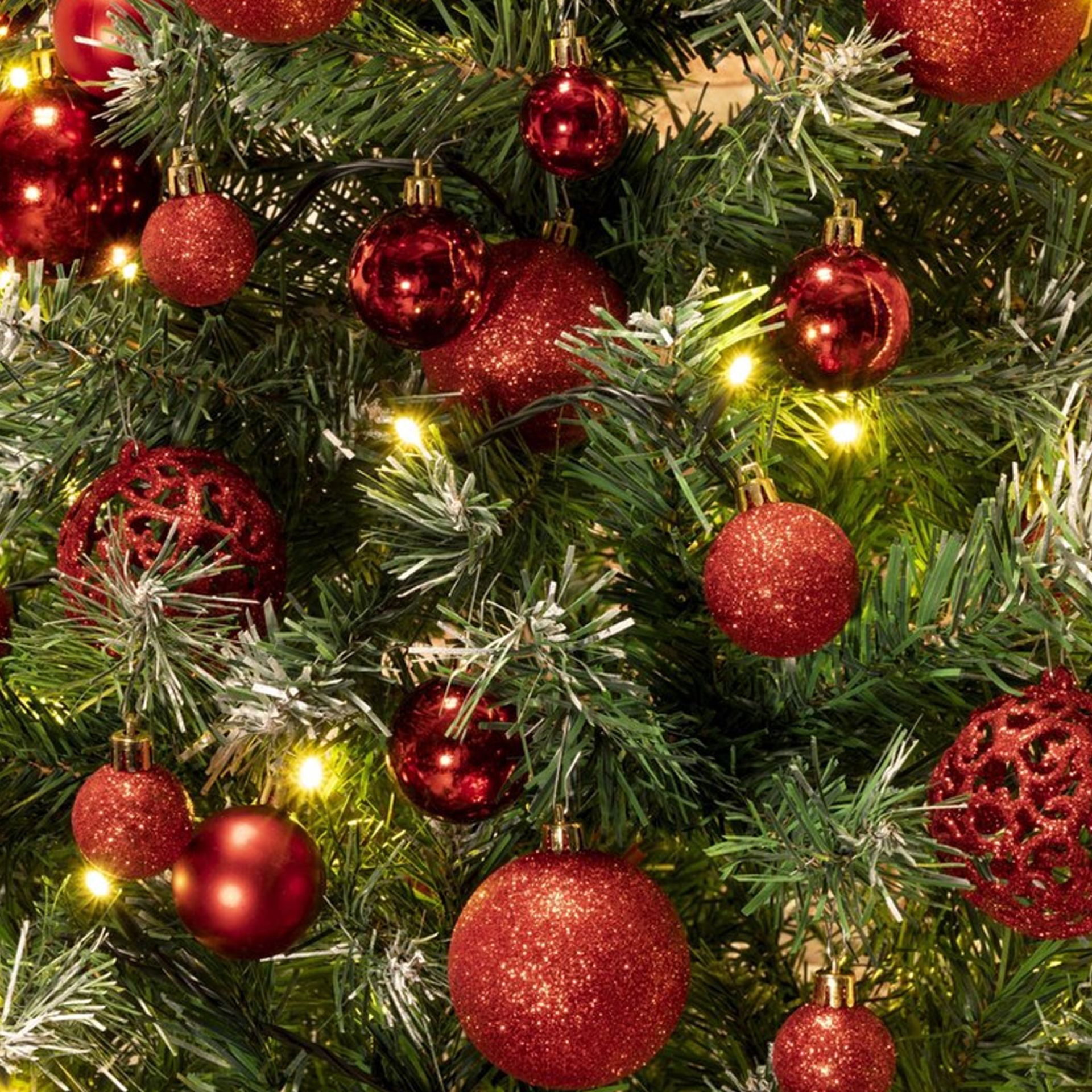 Rode kerstballen 100 stuks goedkoop