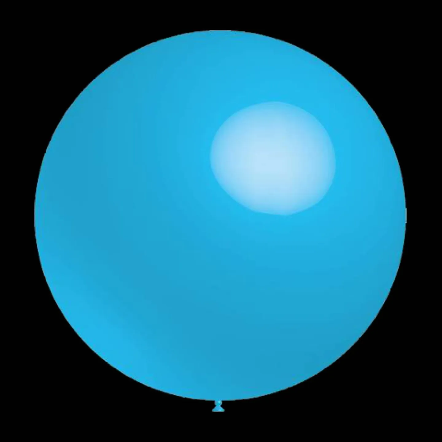 lichtblauwe ballonnen rond 30cm.