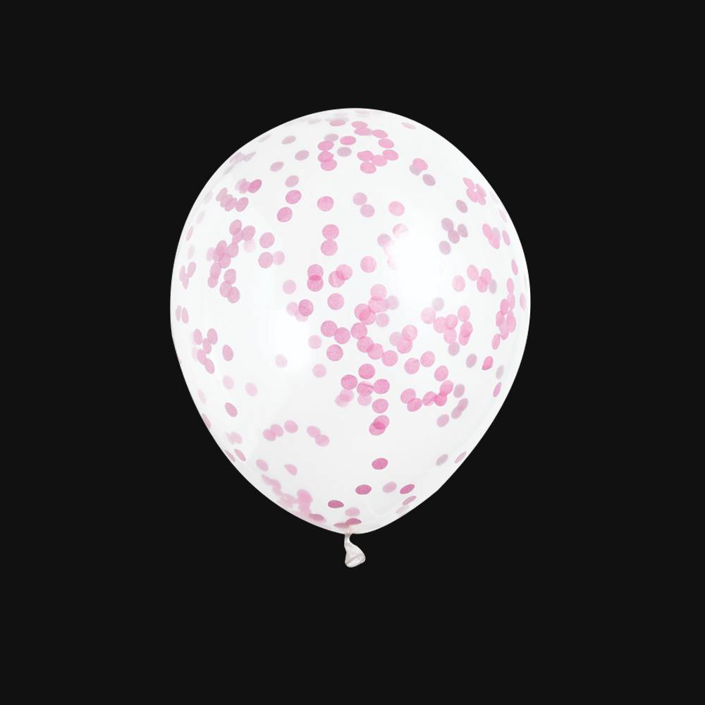 Confetti ballon roze