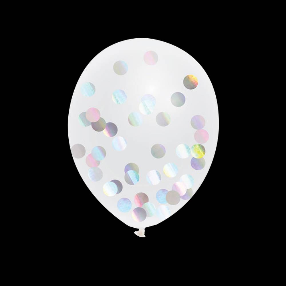 parelmoer metallic confetti ballon