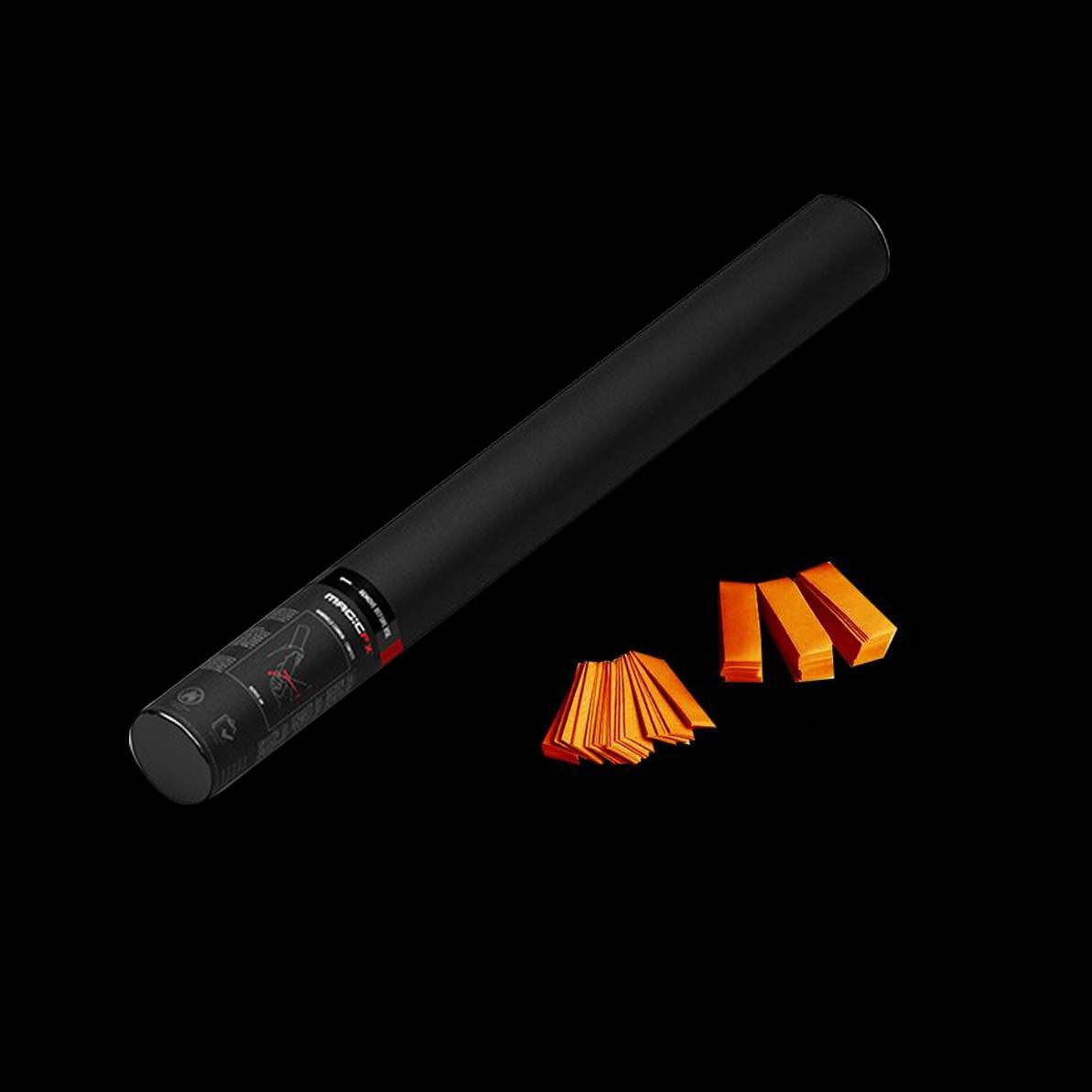 Confetti shooter MagicFX oranje 50cm