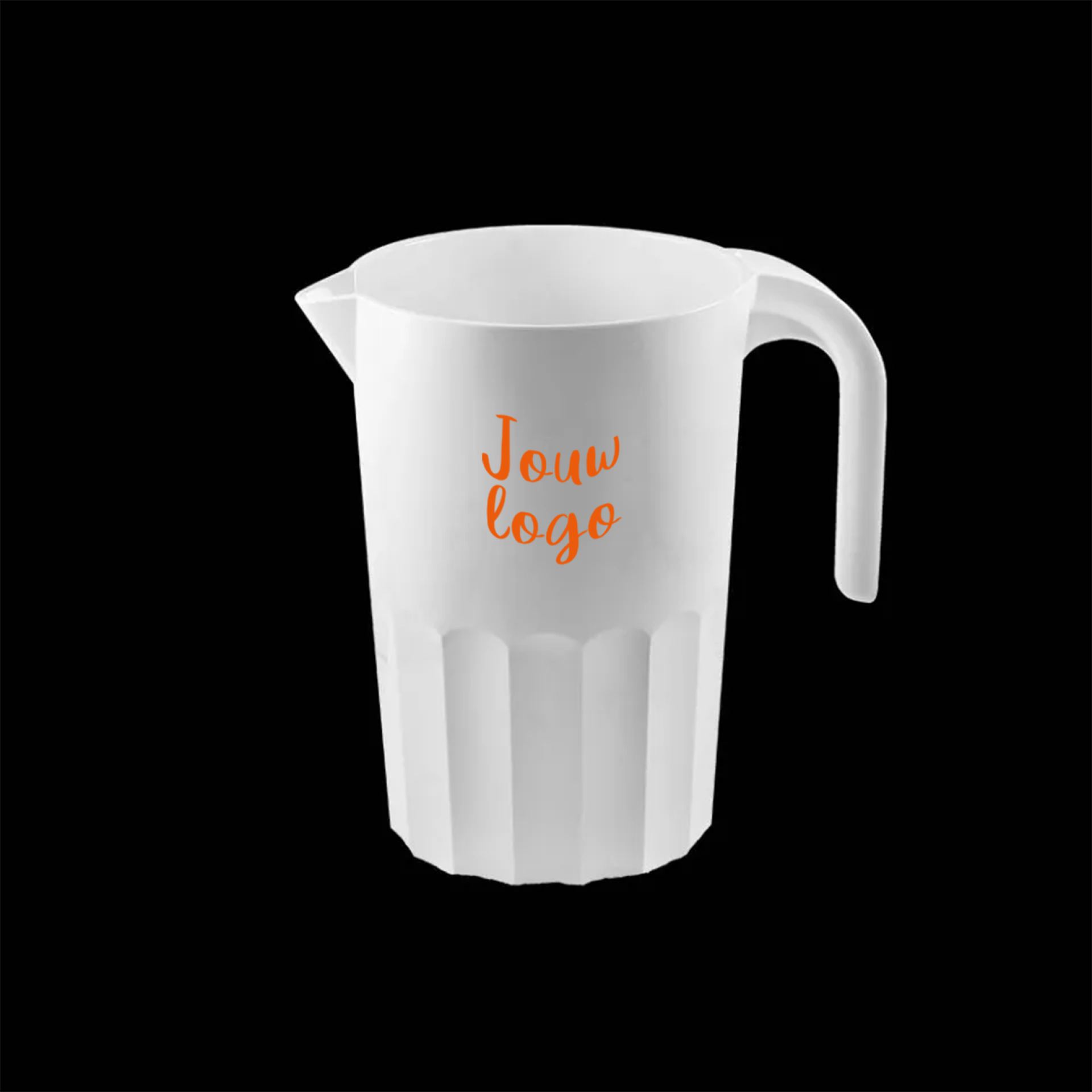 Pitchers bedrukken - 0,5 Liter Wit