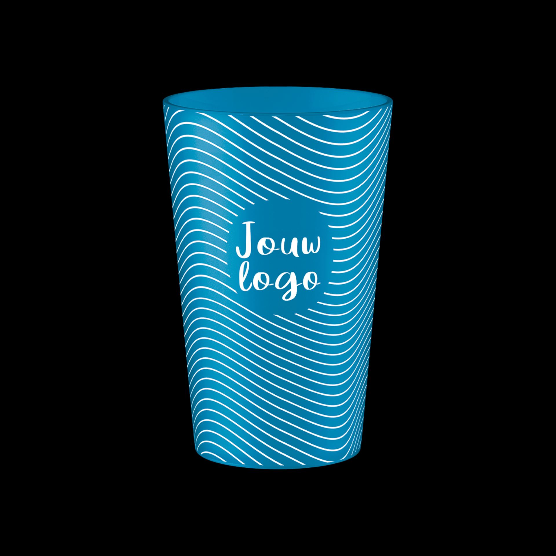 Hardcups bedrukken blauw 25cl goedkoop