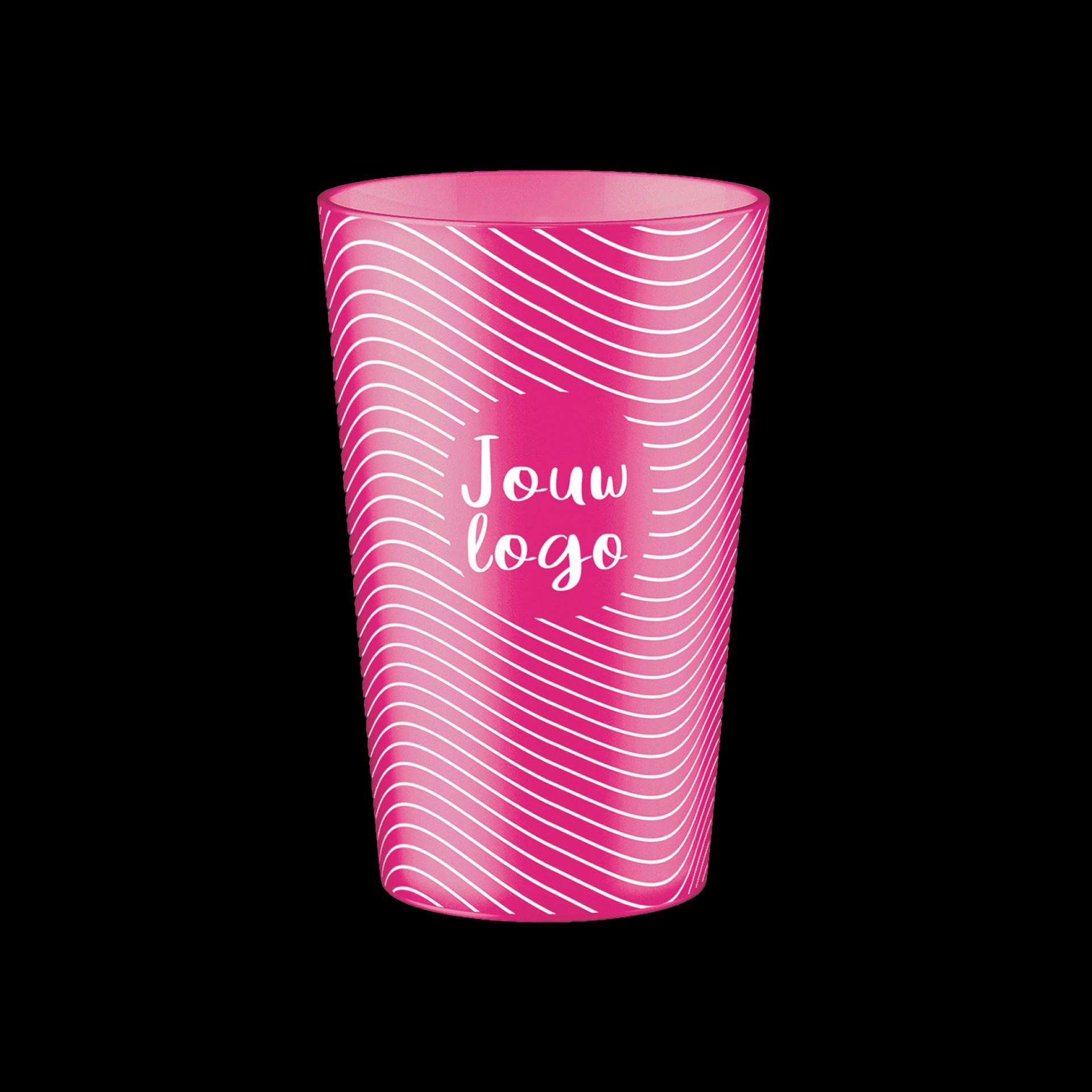 Hardcups bedrukken roze 25cl goedkoop