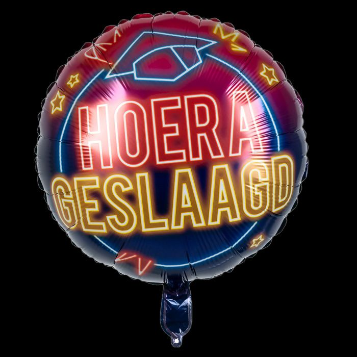 folieballon hoera geslaagd