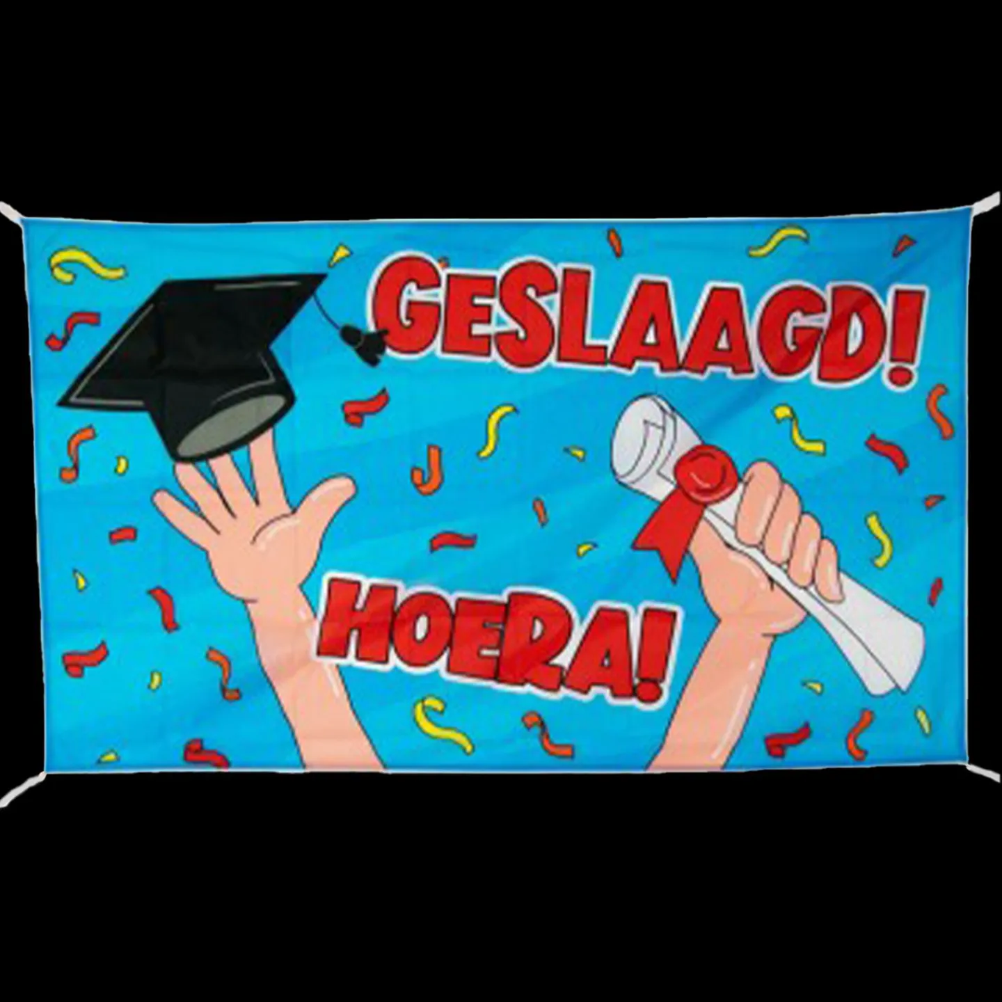 gevelvlag hoera geslaagd.