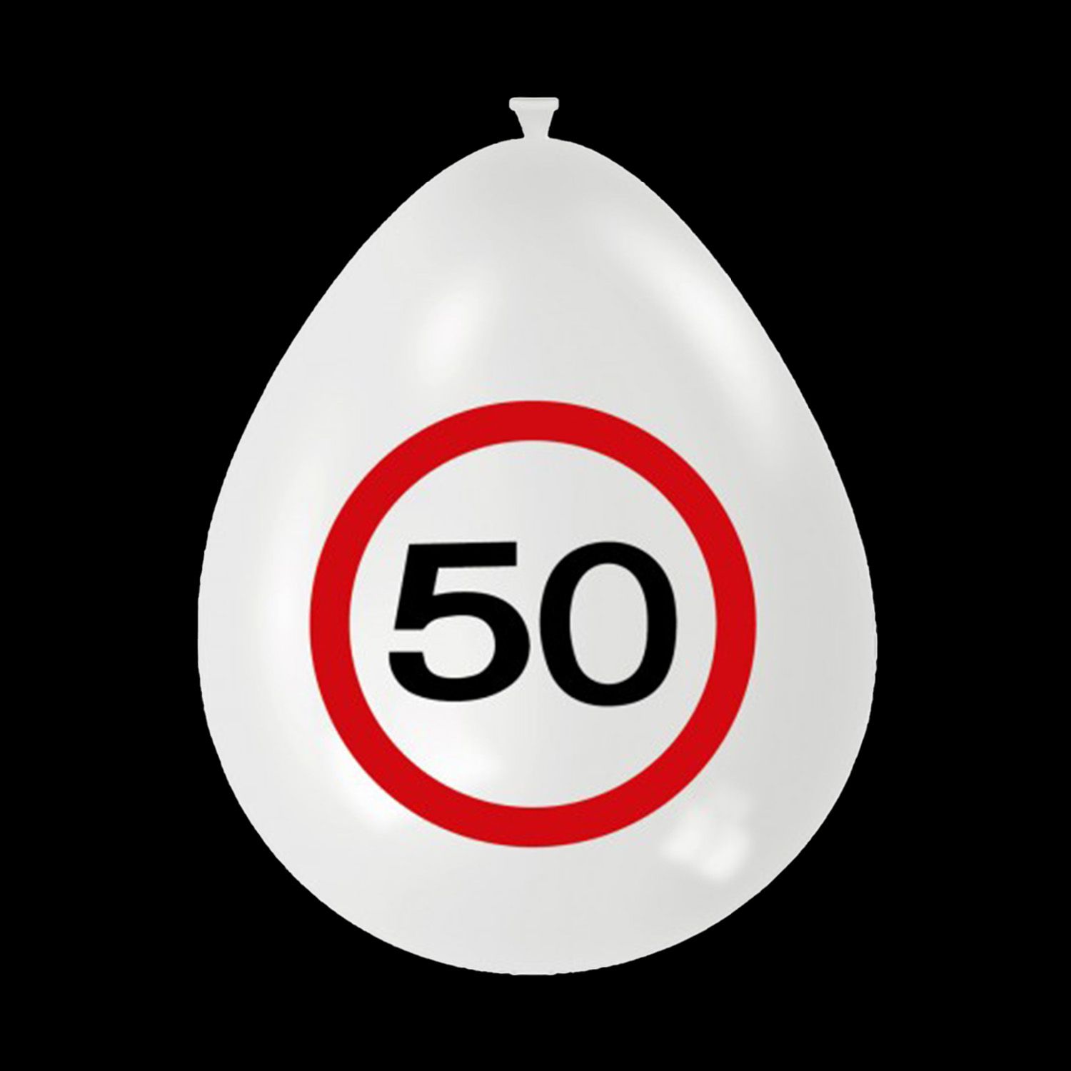 Ballon verkeersbord 50