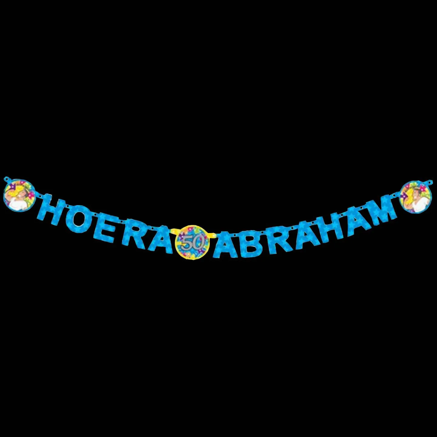 Letterslinger hoera Abraham.
