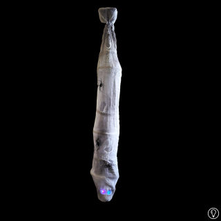 Halloween hangdecoratie mummie met LED 170cm