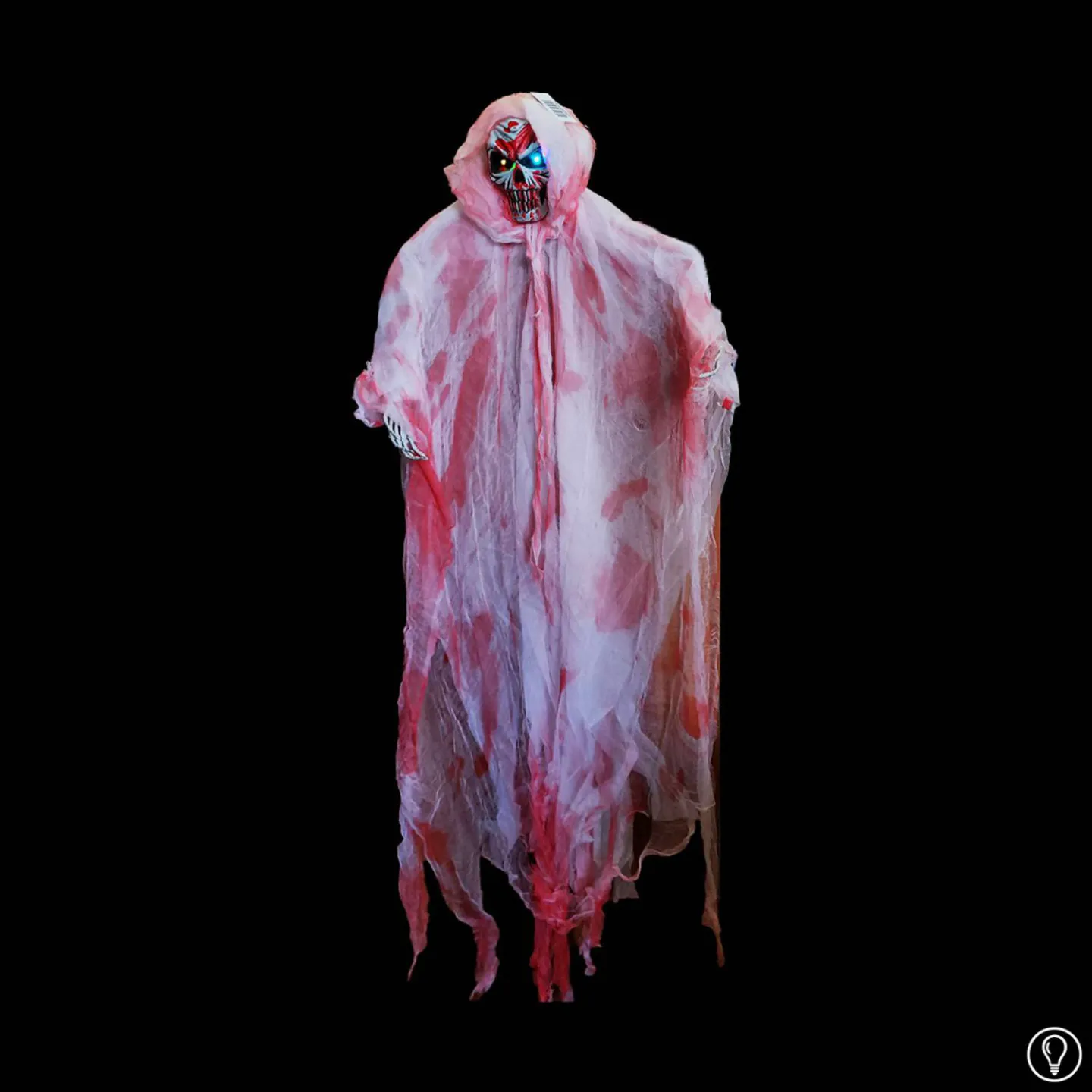 Halloween hangdecoratie geest met LED 170cm.