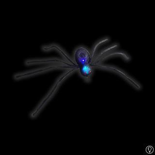 Decoratie spin met LED 72cm