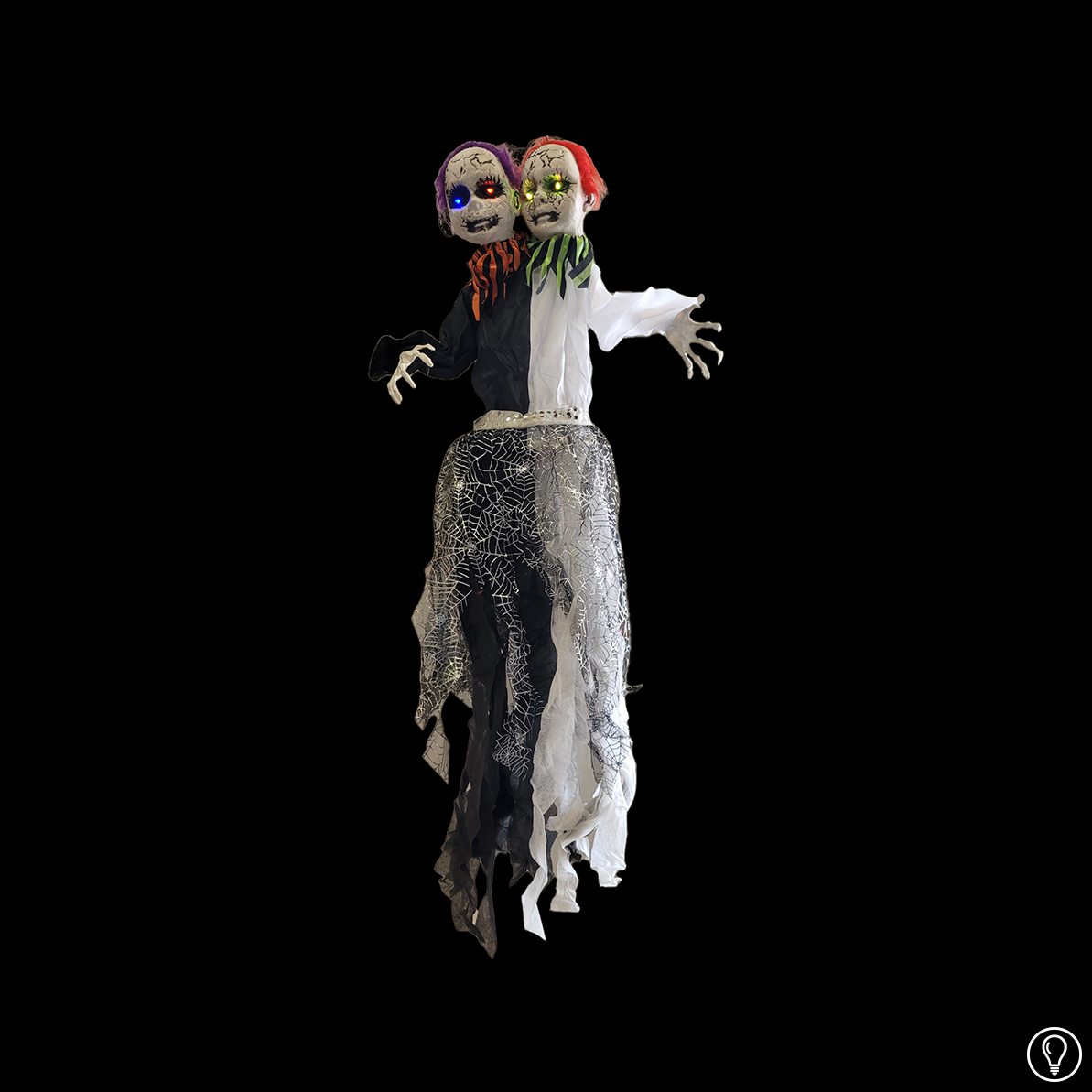 Halloween hangdecoratie siamese tweeling LED