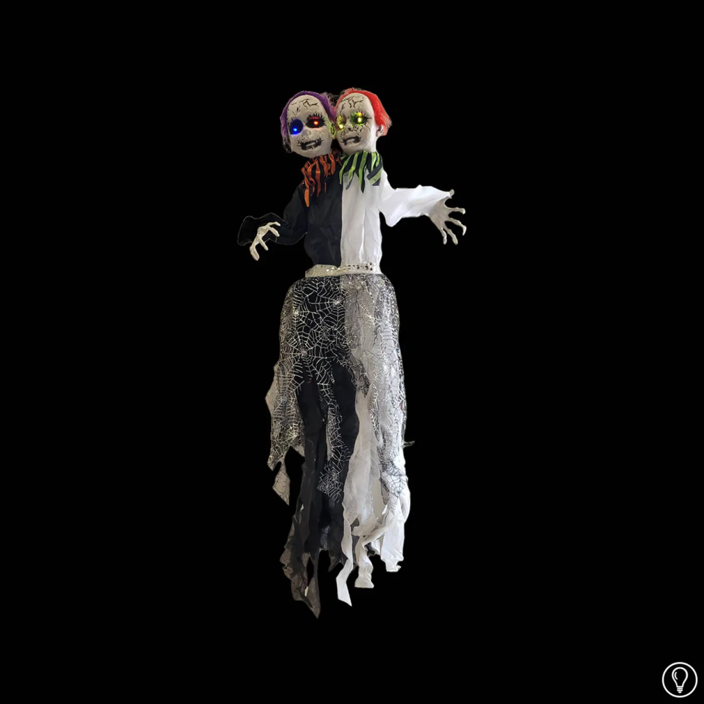 Halloween hangdecoratie siamese tweeling LED.