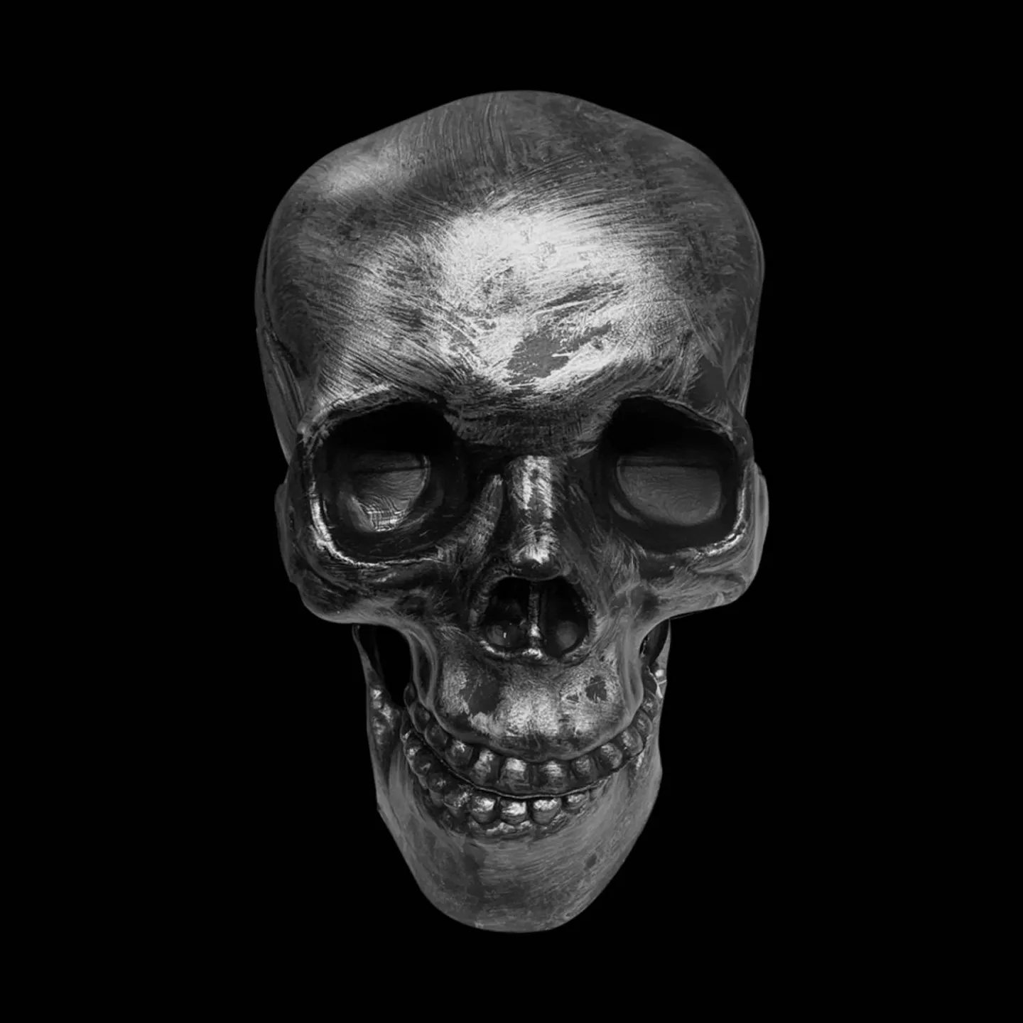 Halloween schedel zilver kopen.