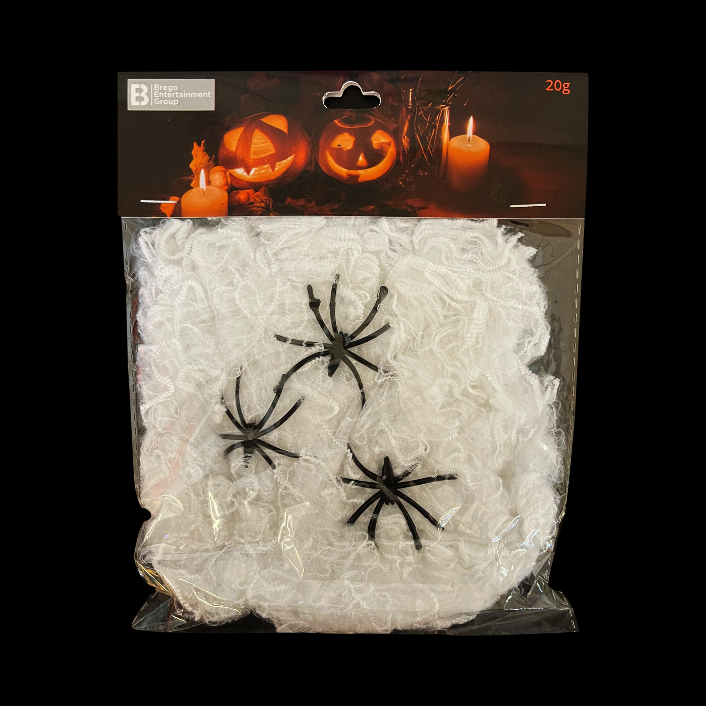 spinnenweb met 3 spinnen 20 gram