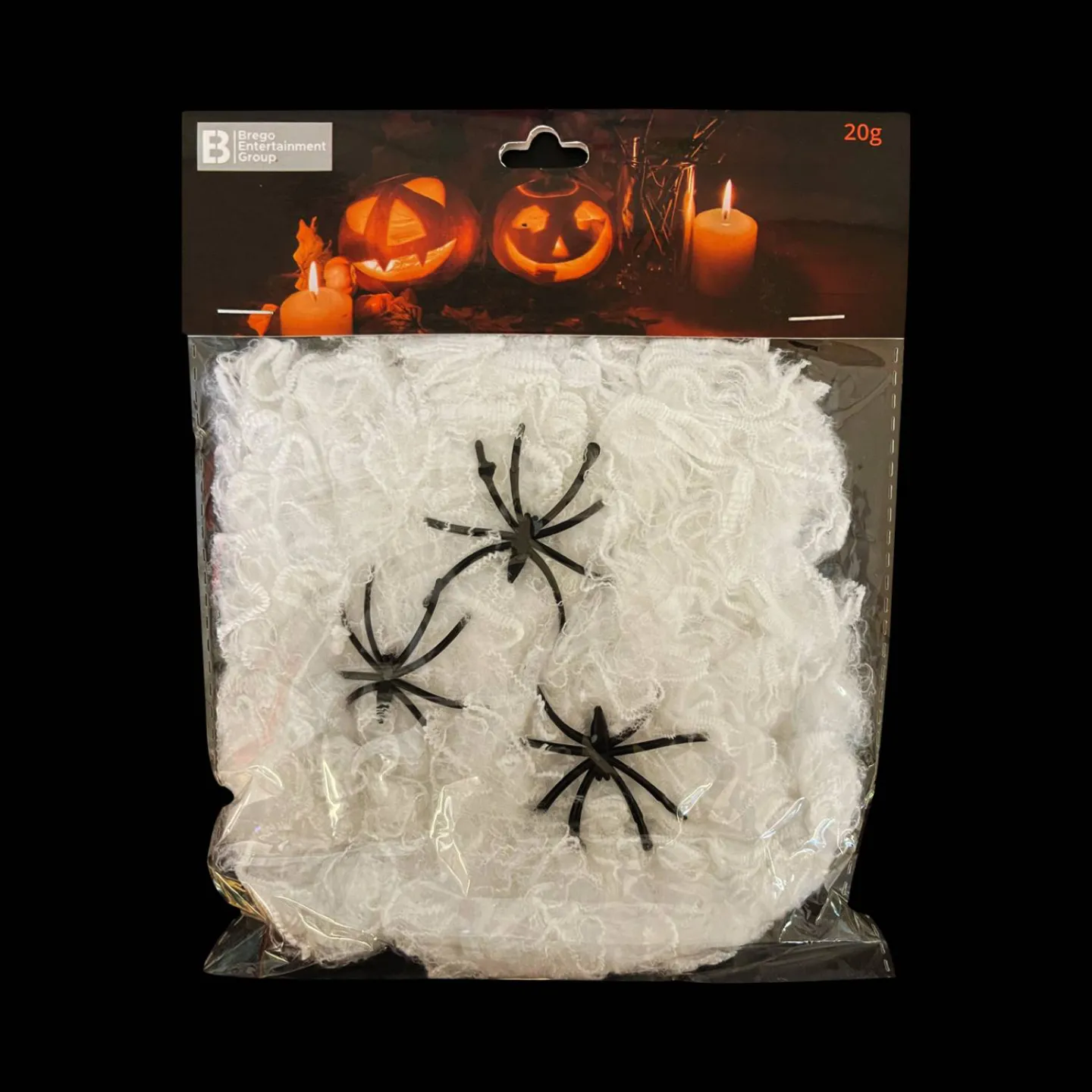 spinnenweb met 3 spinnen 20 gram.