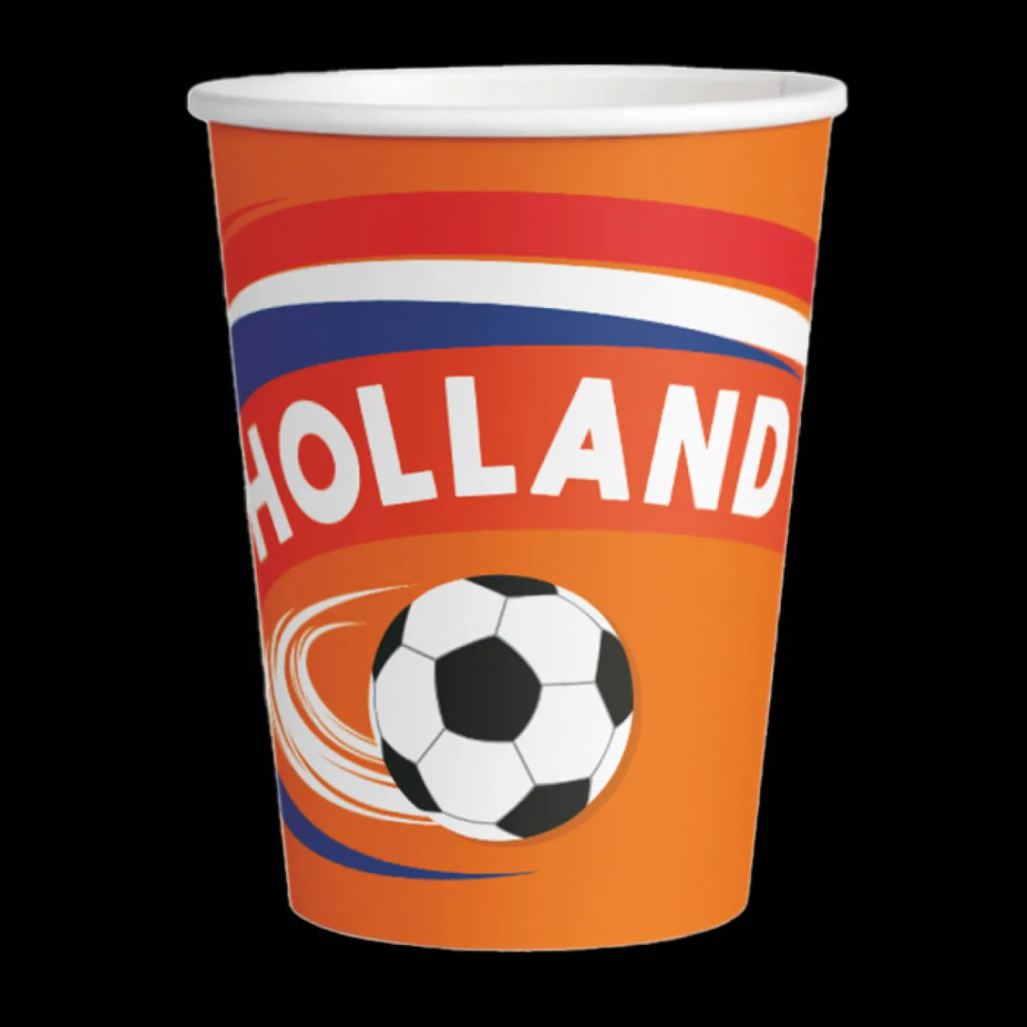 Papieren bekers Holland 8 stuks.