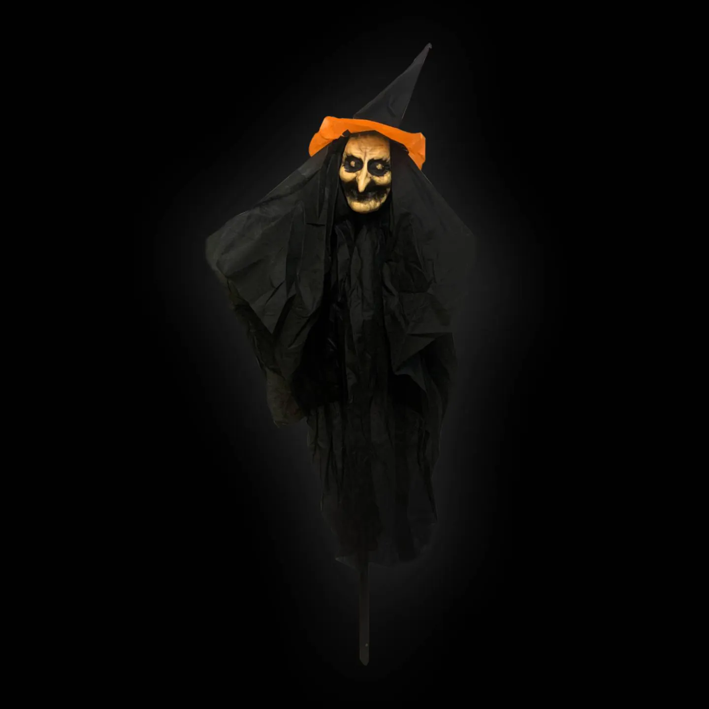 Halloween heks op stok 107cm.