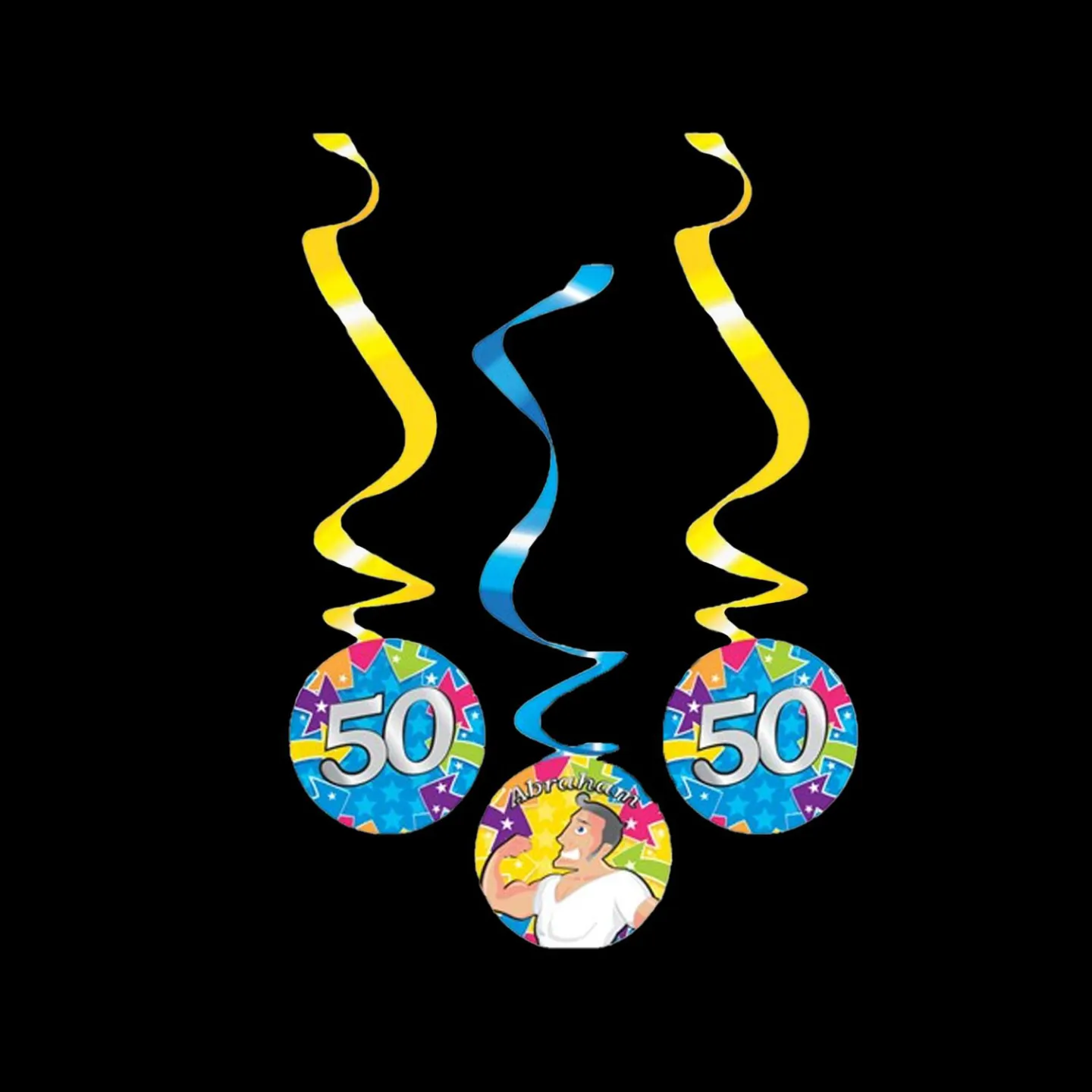 Hangdecoratie 50 jaar abraham.