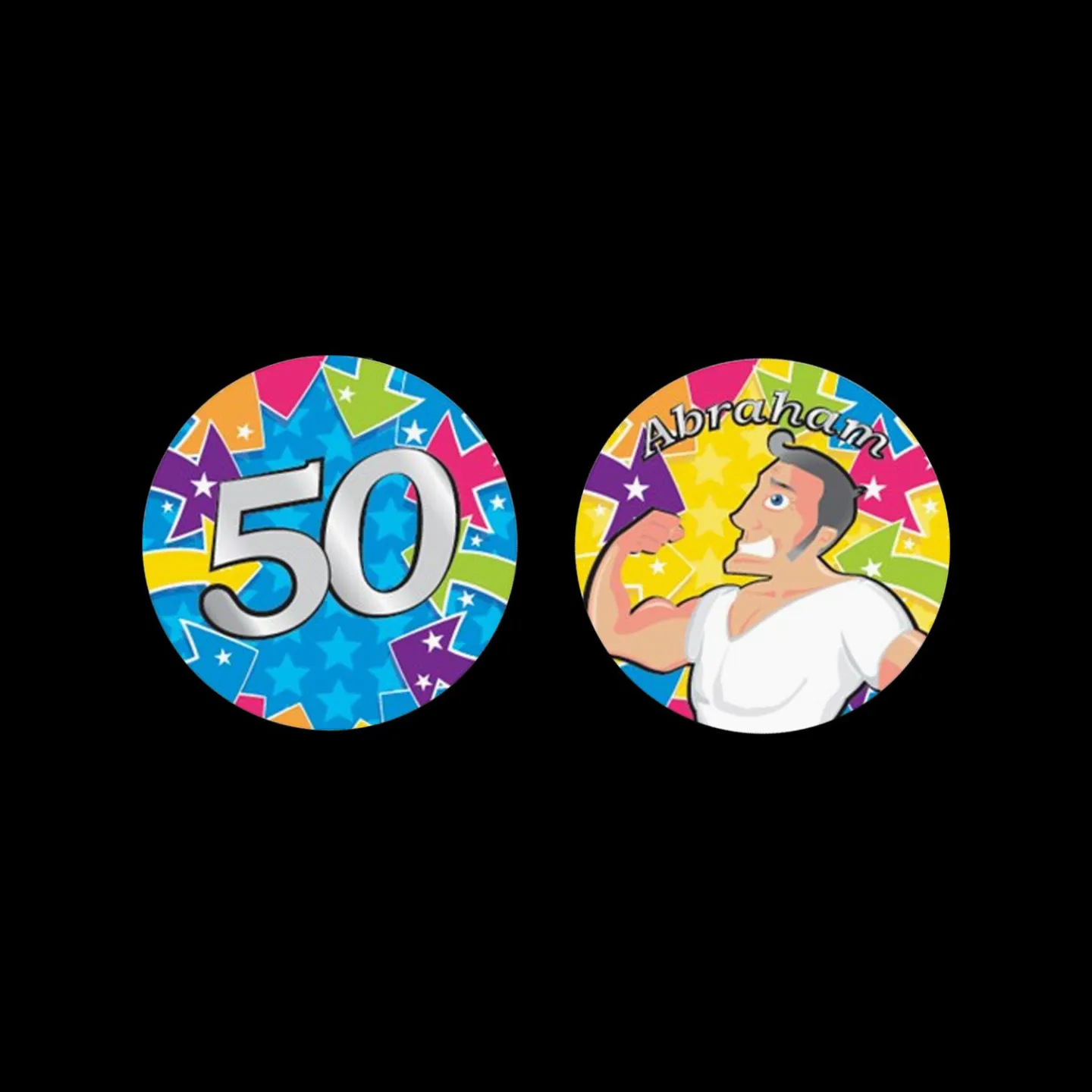 Onderzetters 50 jaar abraham.
