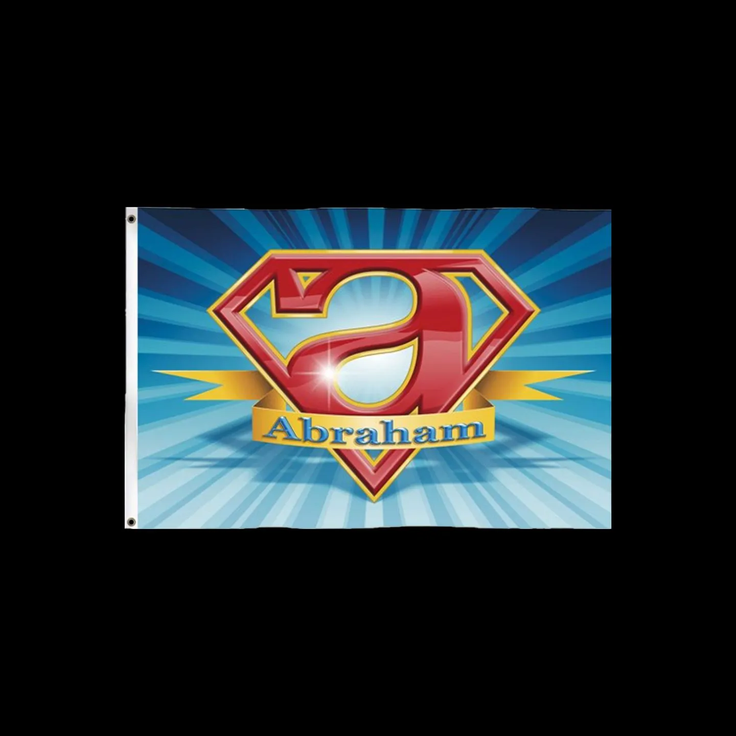 Gevelvlag superheld abraham.