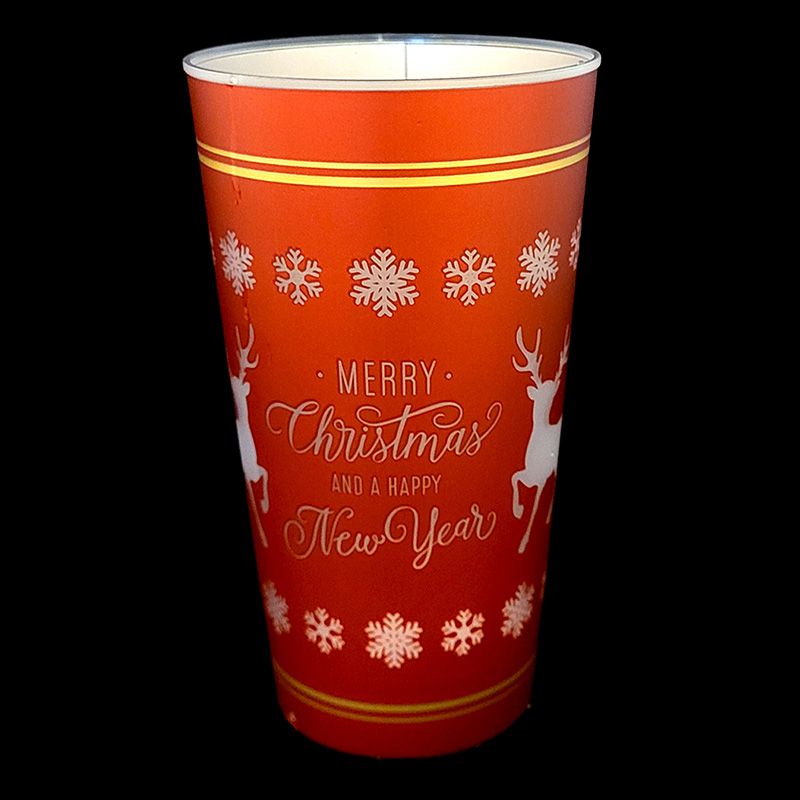 Lichtgevende beker Merry Christmas kopen