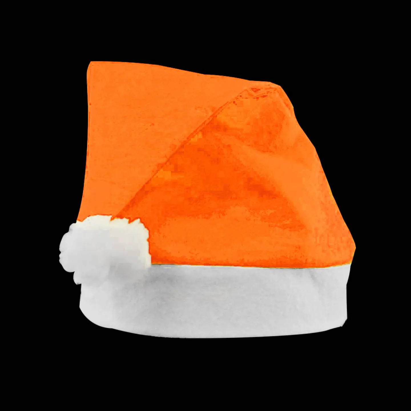 Kerstmutsen oranje.