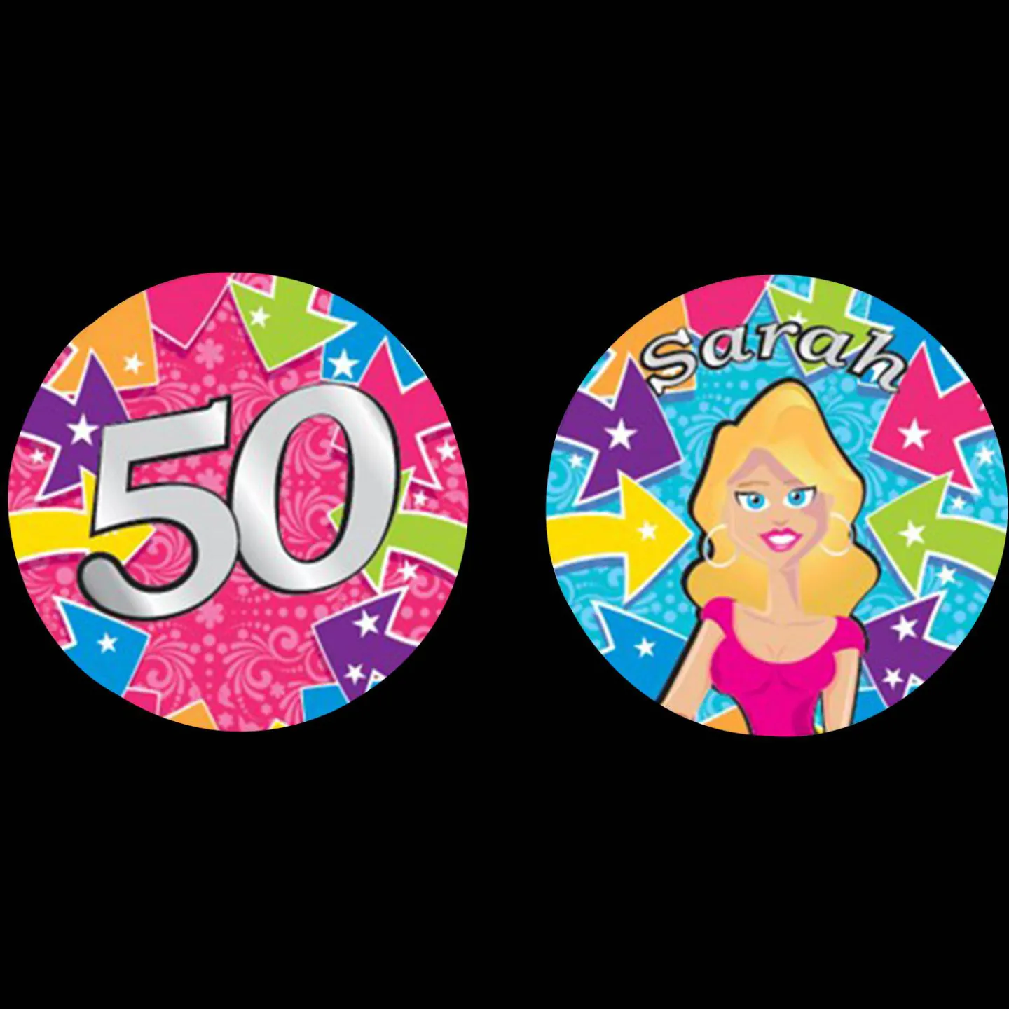 Onderzetters 50 jaar Sarah.
