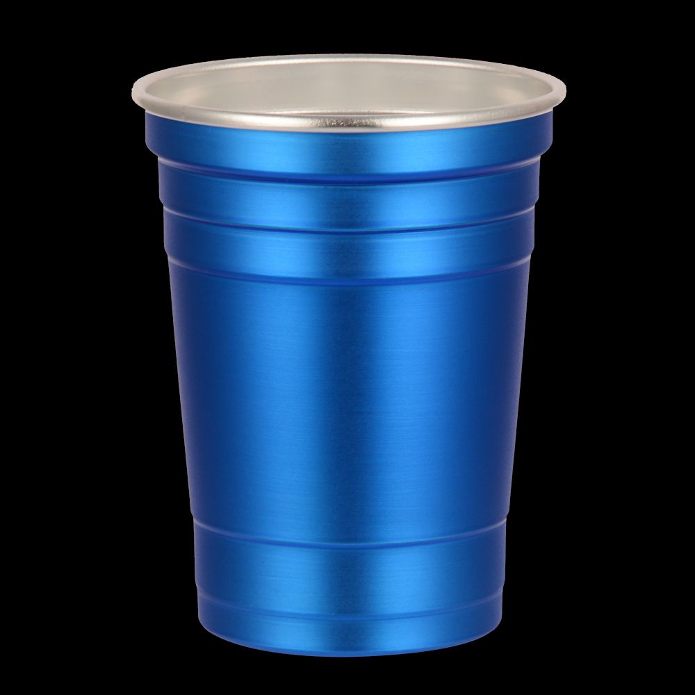 Aluminium red cups 52cl blauw