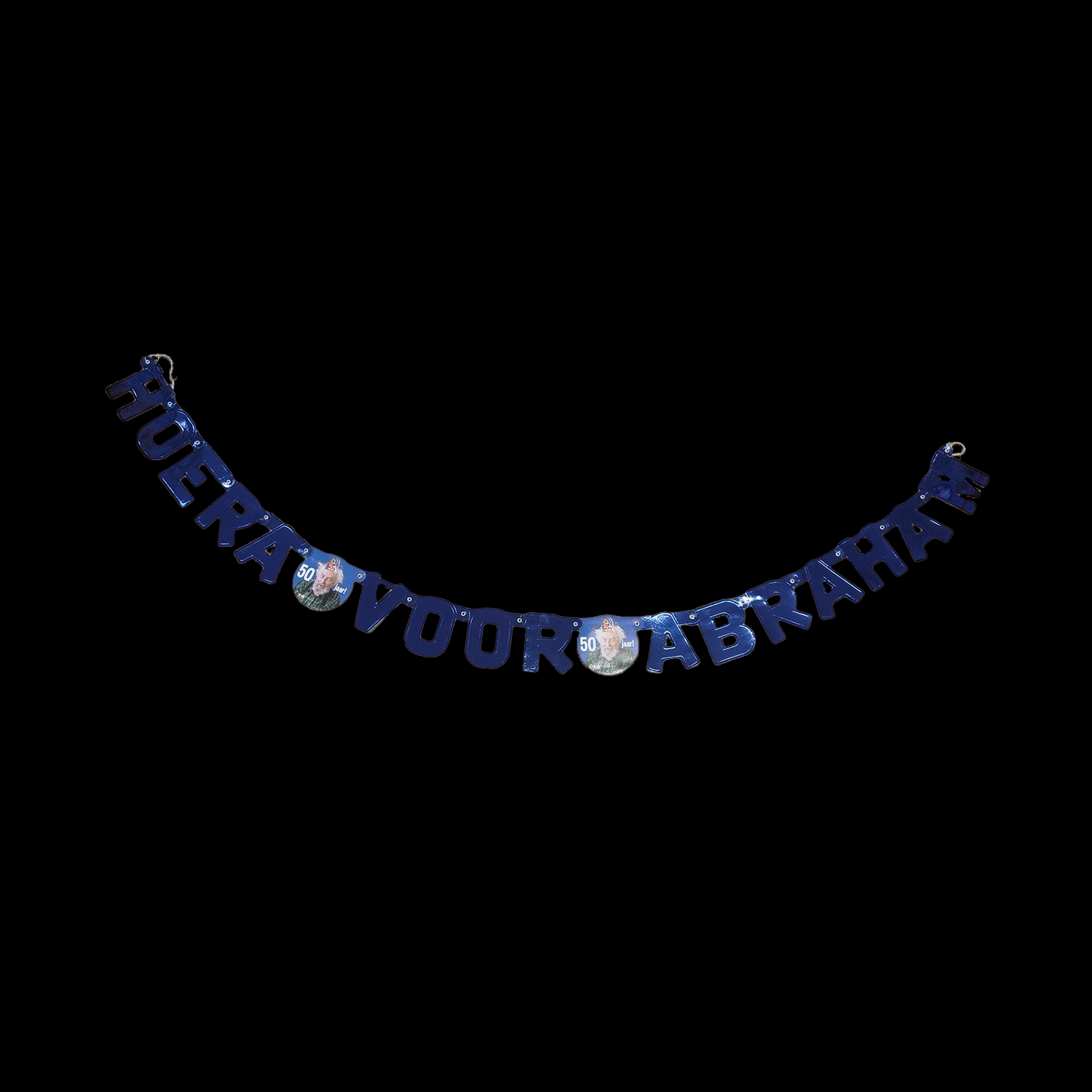 Letterslinger hoera voor Abraham