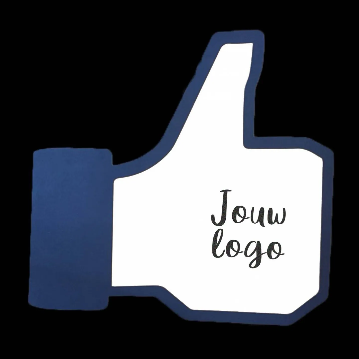 Foam handen bedrukken Facebook like.