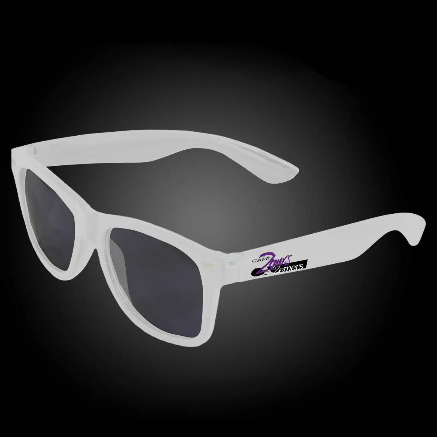 Goedkope Zonnebrillen bedrukken wit.