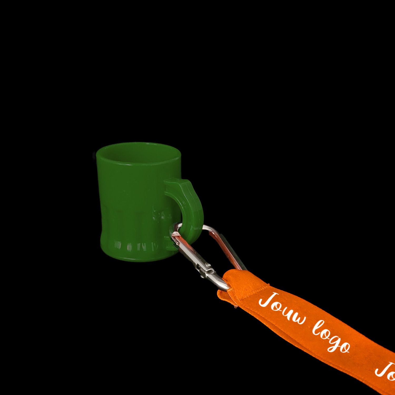 Keycord bedrukken met shotglas groen