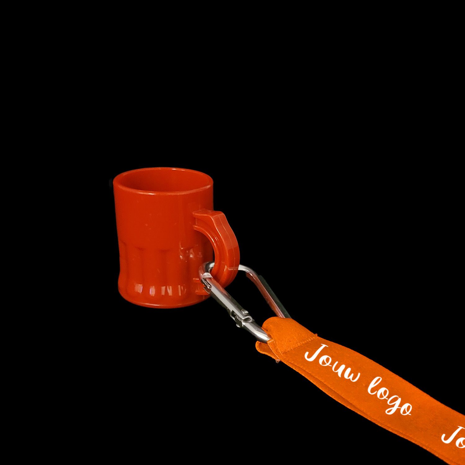 Keycord bedrukken met shotglas rood