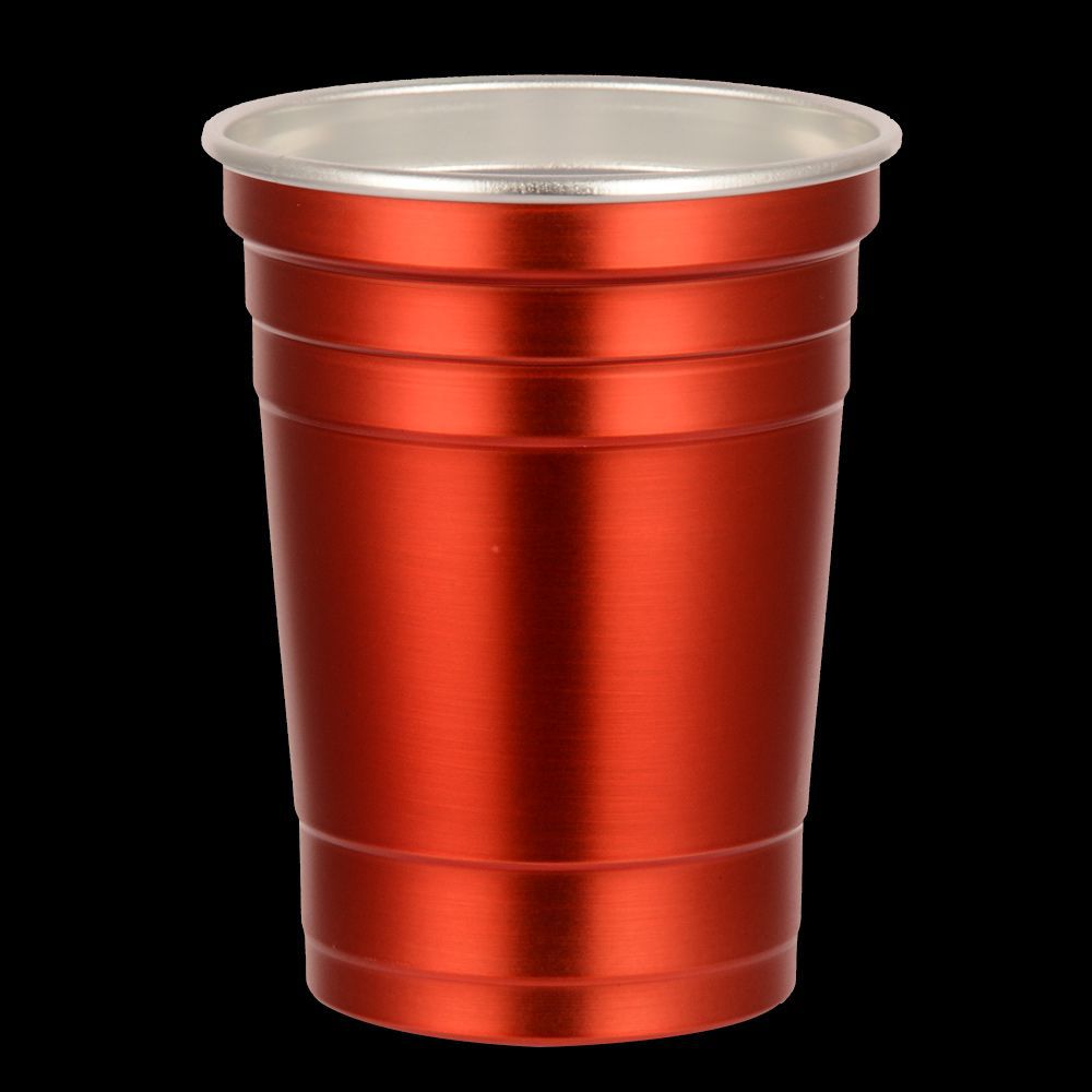 Aluminium red cups rood