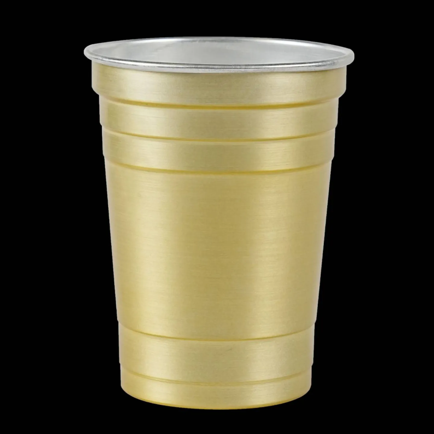 Aluminium red cups goud.