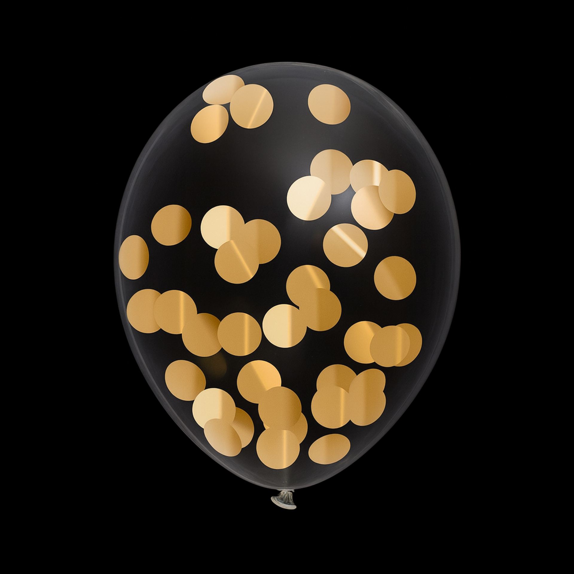 Confetti ballonnen metallic gouden confetti