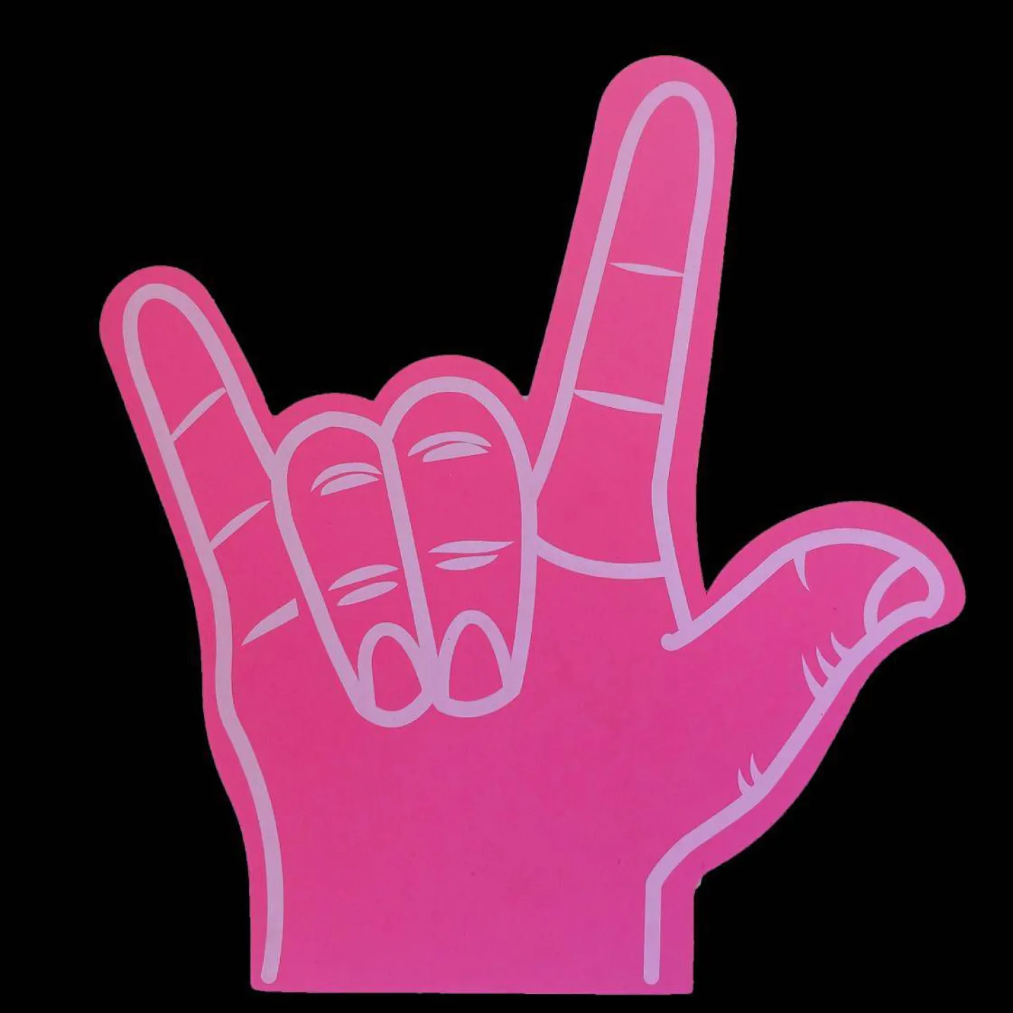 Rock foam hand.