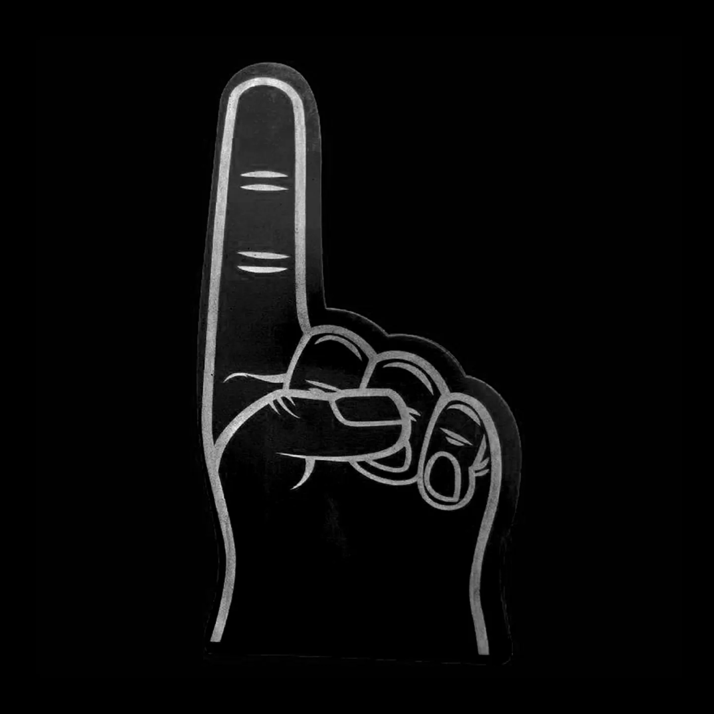 foam hand wijsvinger zwart kopen.