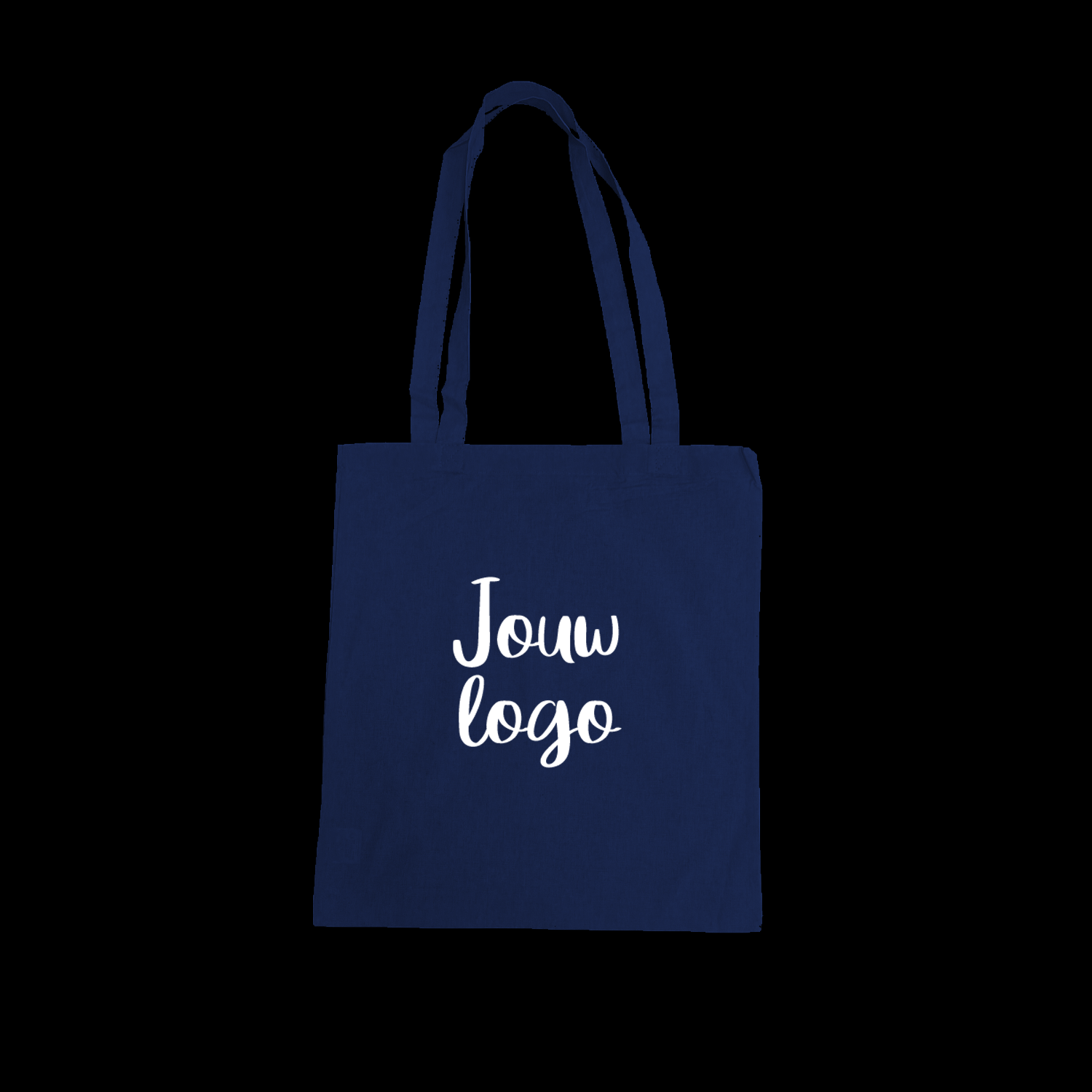 katoenen tas bedrukken donkerblauw